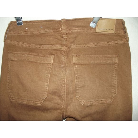 American Eagle 4 x 30" Ne(x)t Level Stretch Hi-Rise Jegging brown pants leggings - Picture 4 of 9